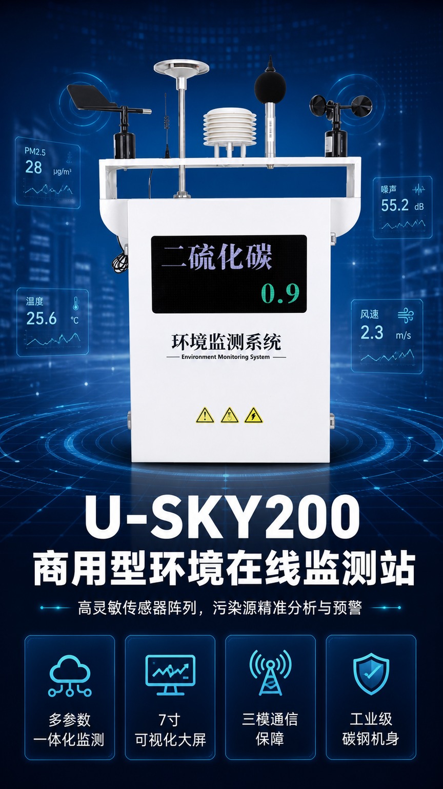 [商品] 使用【图1】U-SKY200商用型环境在线监测站；保… - 图片创意预览