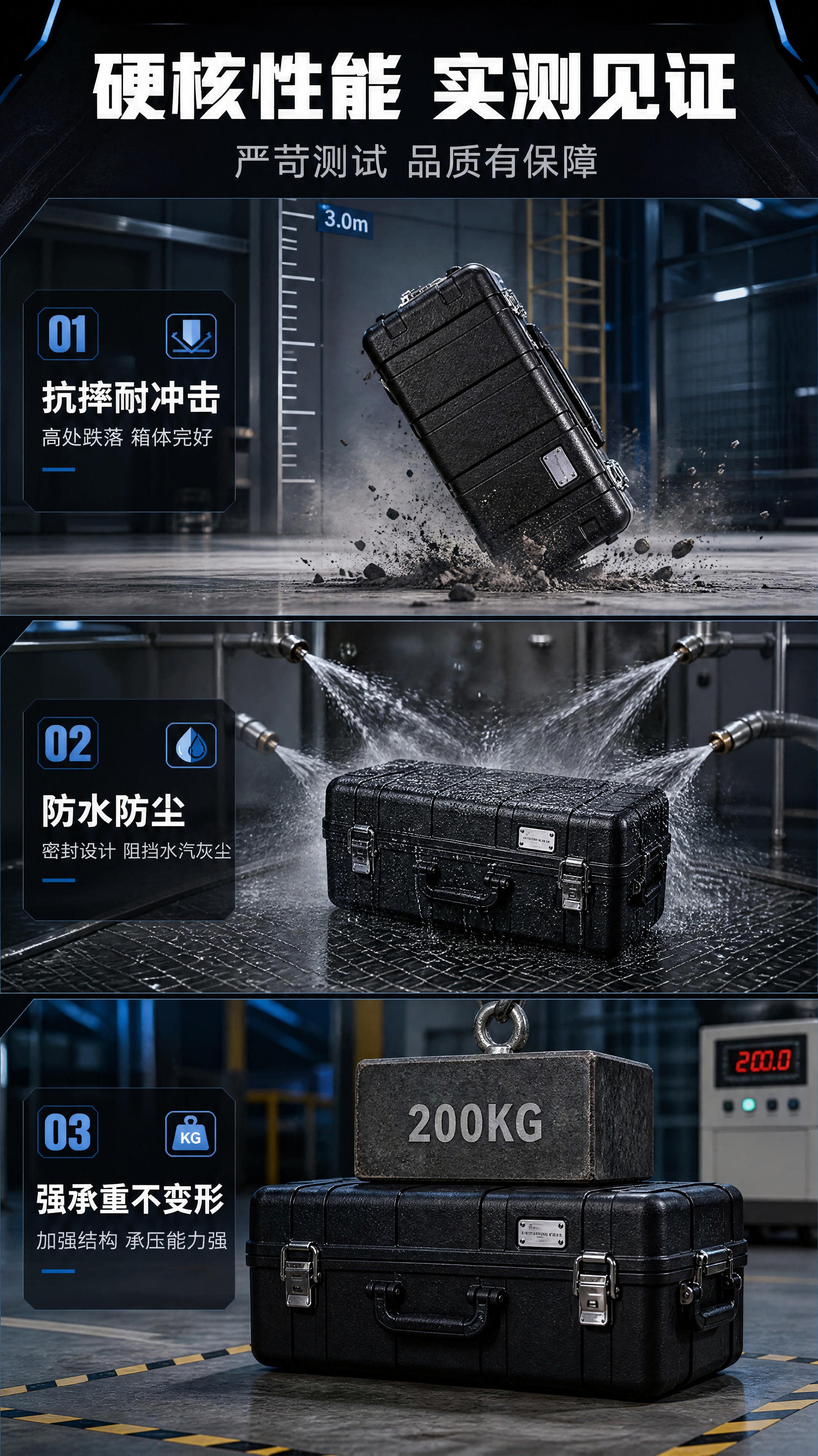 [商品] 使用【图1】防护箱进行性能测试场景展示；商品处理：保… - 图片创意预览