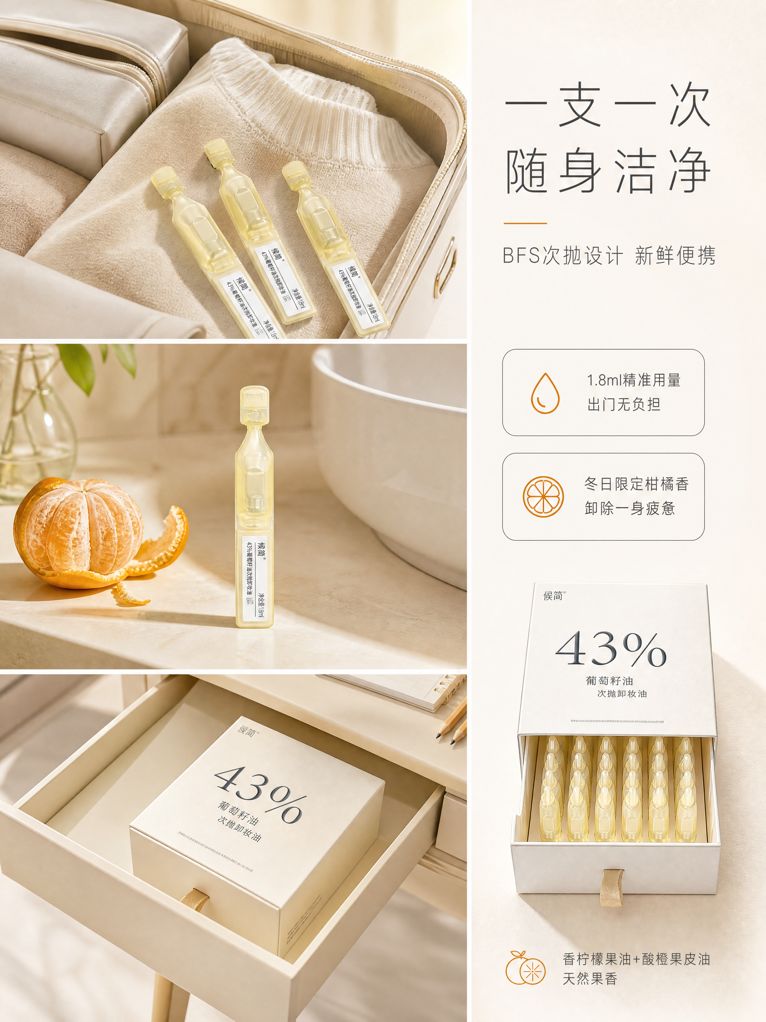 [商品] 使用【图1】候简次抛卸妆油单支 +【图2】抽屉盒；保… - 图片创意预览