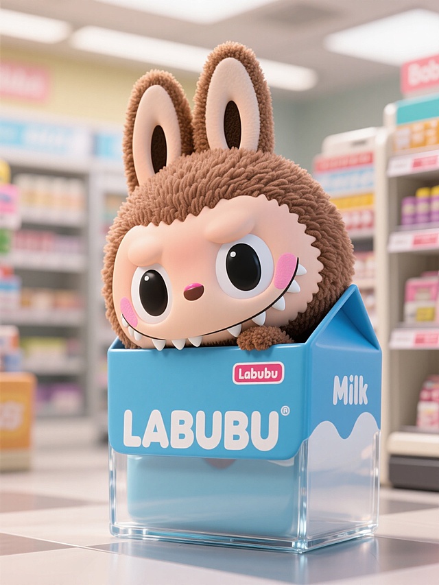 LABUBU闯入便利店-牛奶篇