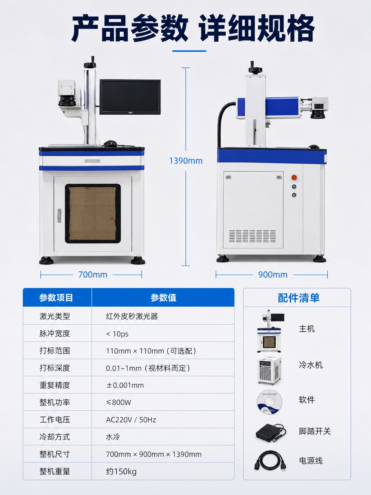 [商品] 使用【图1】红外皮秒激光打标机；保留设备全部结构、比… - 图片创意预览