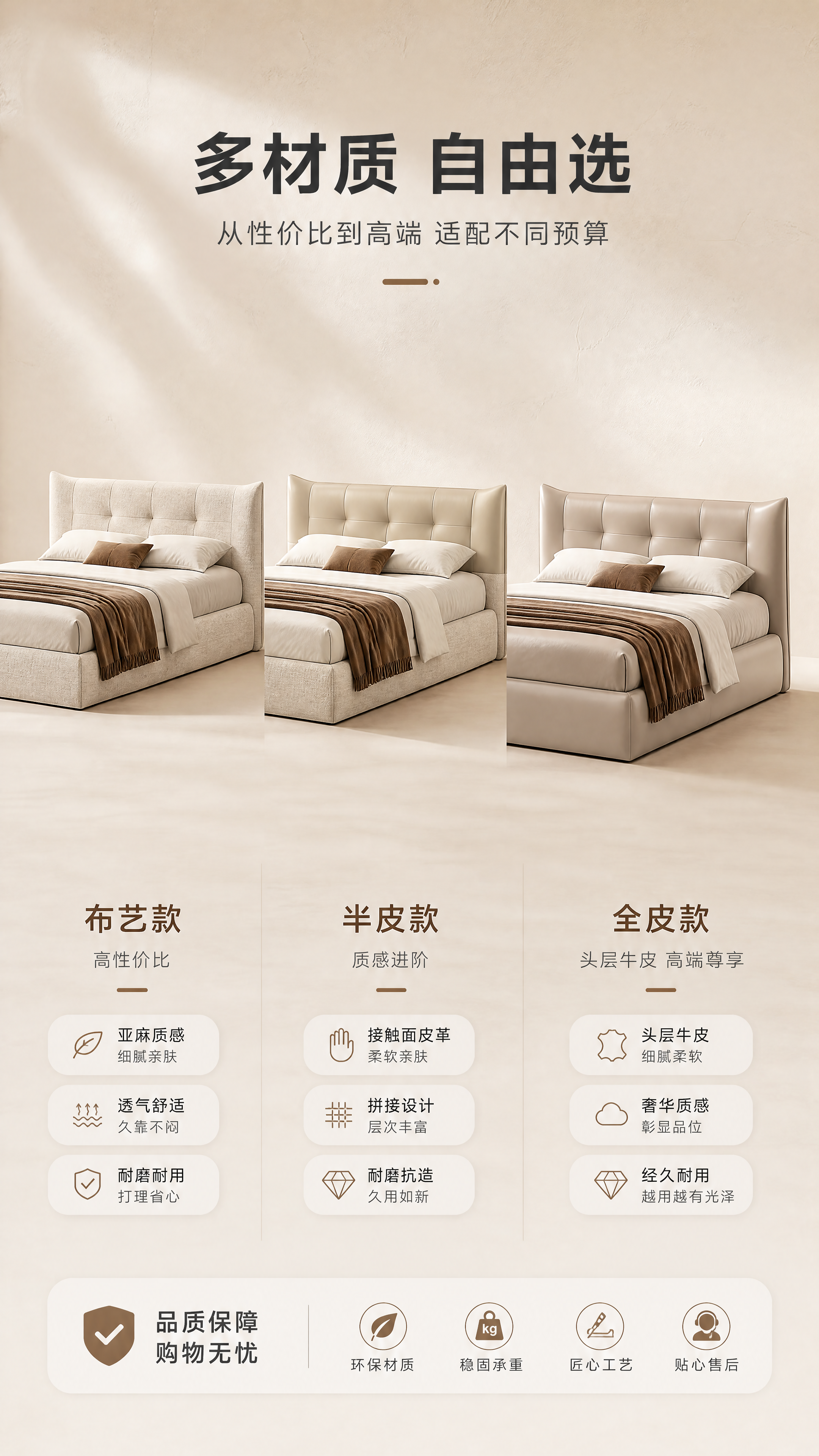 [商品] 使用【图1】白雪床双人床为基础款；保留床头两侧微凸角… - 图片创意预览
