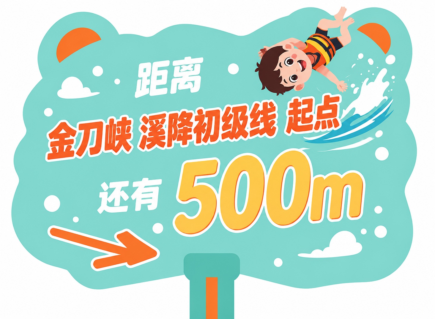 将这张3D立体效果的指示牌图片改为纯平面插画风格，去除所有立体… - 图片创意预览