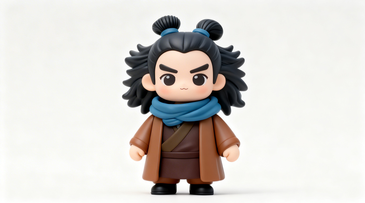 参考图中人物改成可爱3D造型，保留人物特征，整体风格软萌可爱预览效果