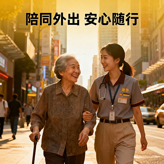 做一套关于助急服务的主图*1张+轮播图*3张+具体服务项目：陪同外出