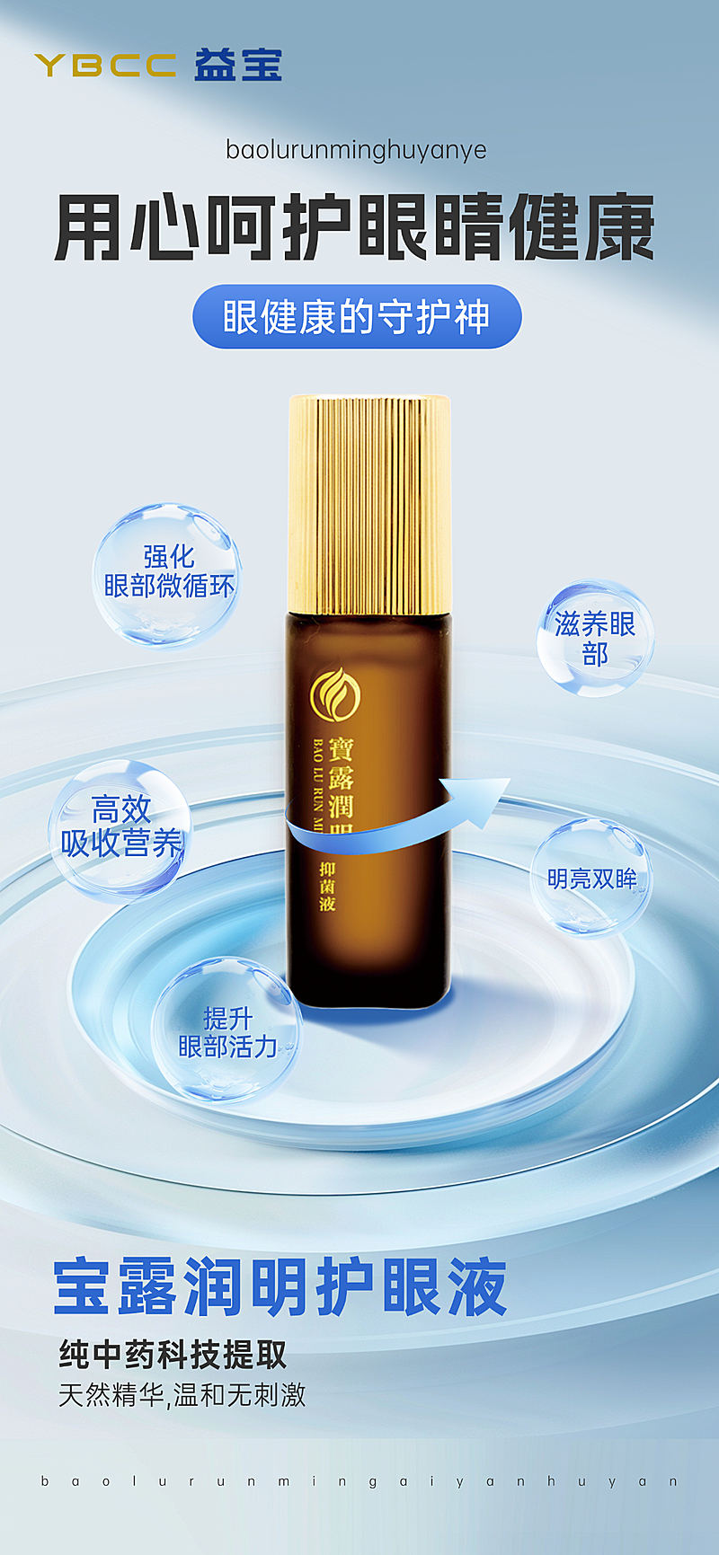 医疗保健产品展示全屏竖版海报