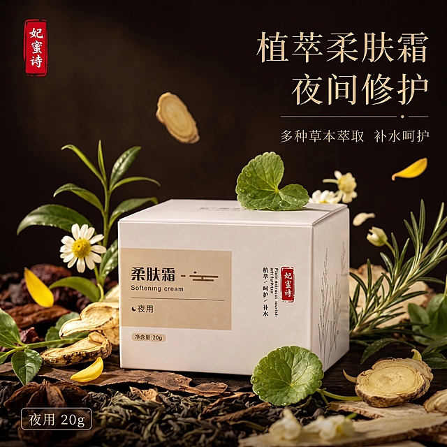 把图片改成1：1格式。背景改成中药材的偏暗的风格