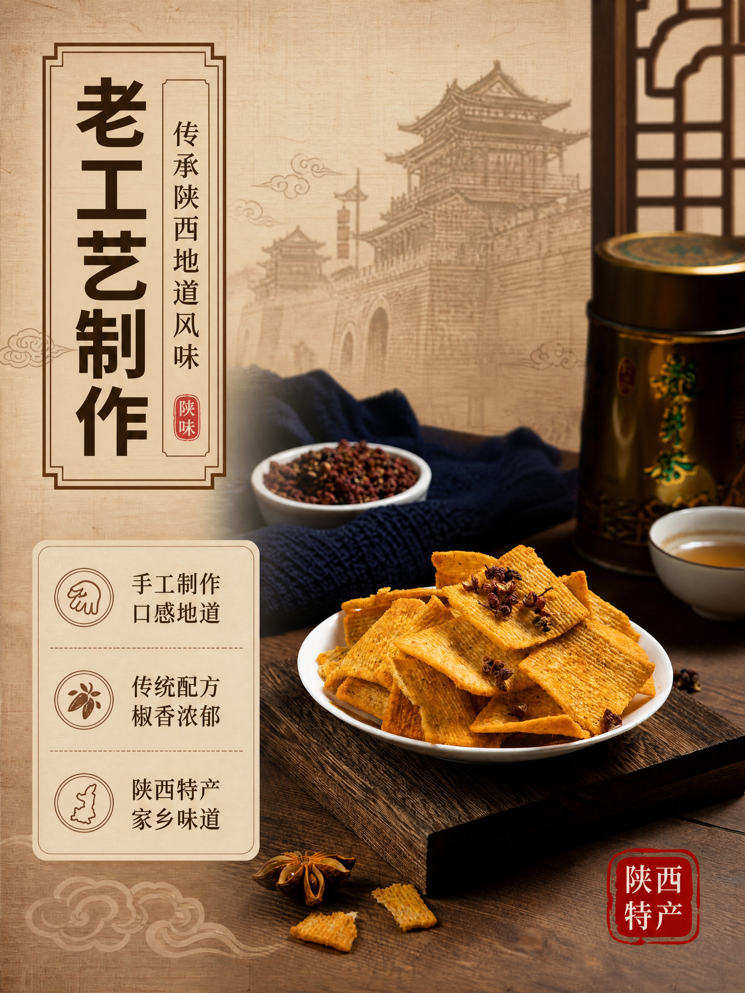 [商品] 使用【图4】木托上的花椒锅巴实拍图；保留锅巴形状、纹… - 图片创意预览