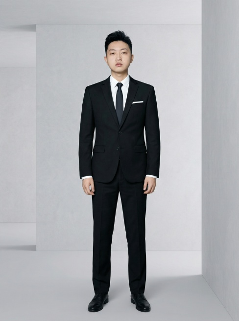 根据人物面部特征生成全身职业照，风格要高级预览效果