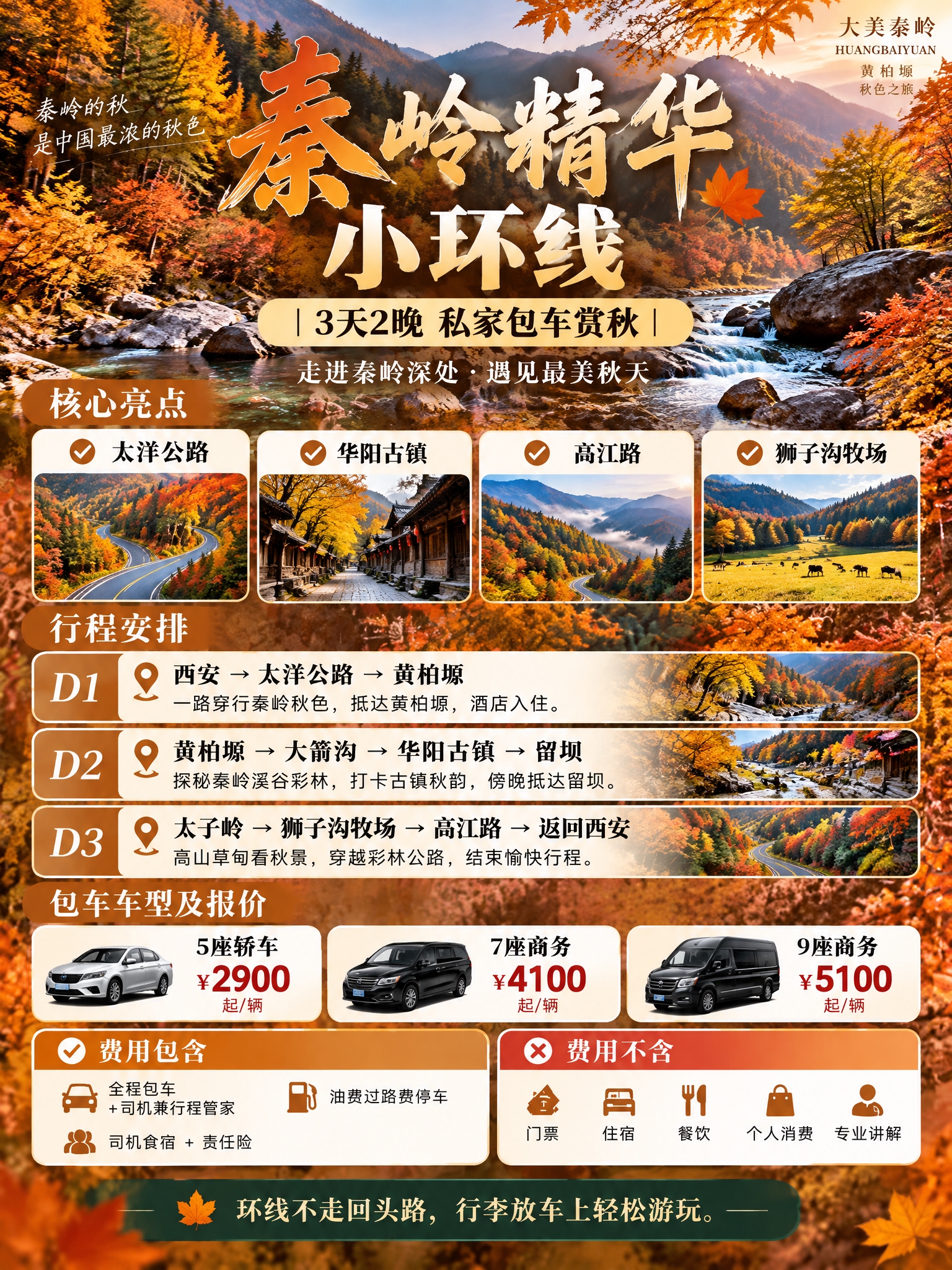 基于参考海报的暖橙金棕秋日风格和版式设计，做以下修改：1. 背… - 图片创意预览