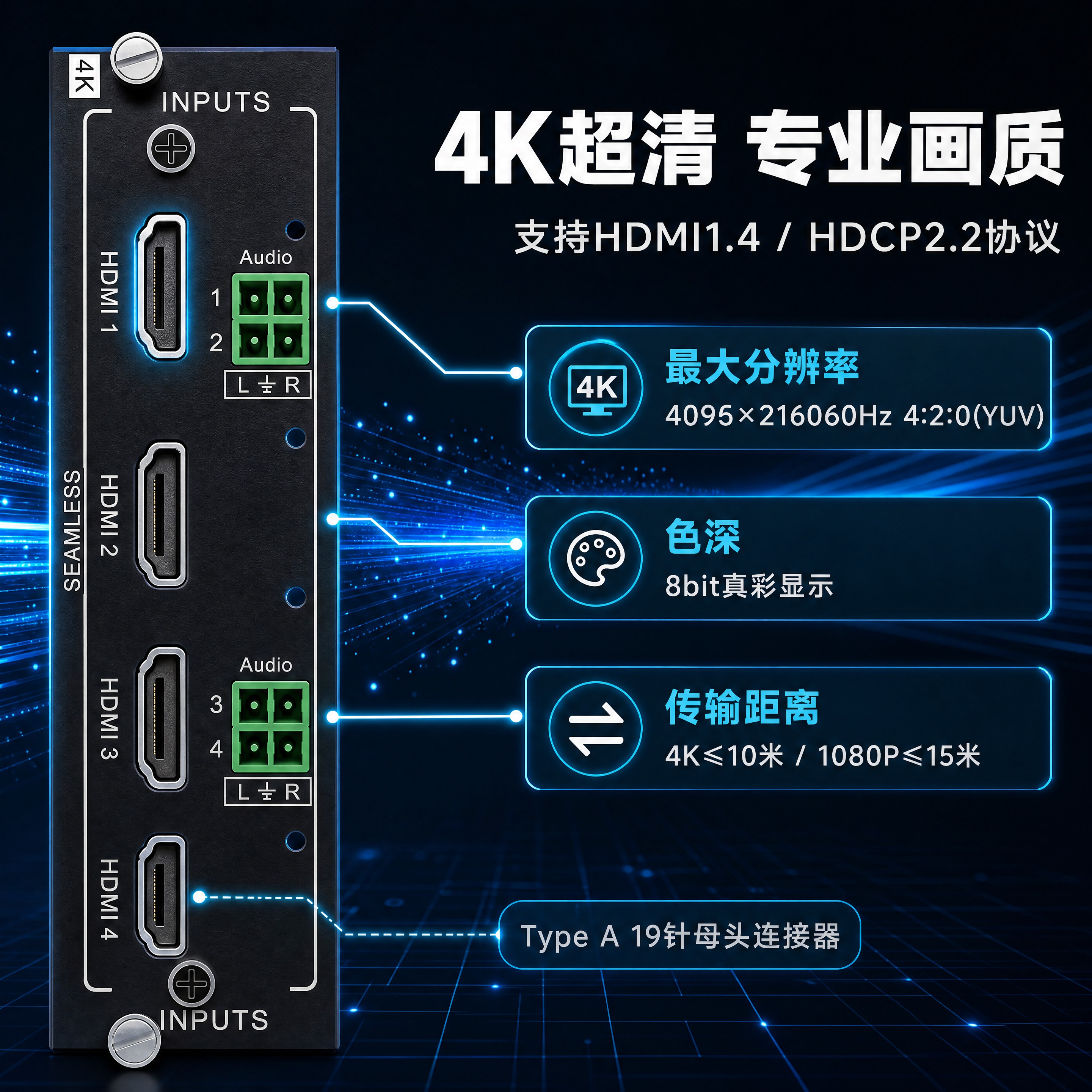 [商品] 使用【图1】4K HDMI超高清输入板卡HW-4IN… - 图片创意预览