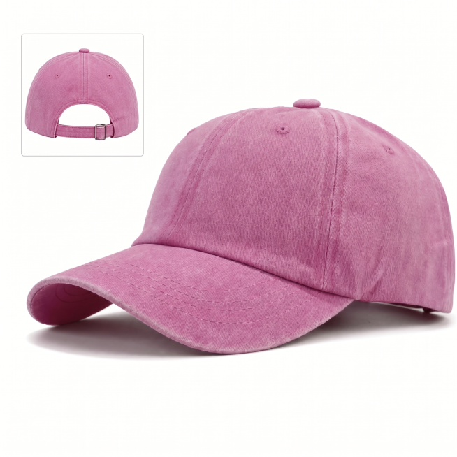 去掉图片底部的文字“Vintage Washed Cotton Baseball Cap”，保持其余画面内容不变，背景保留纯白色，帽子和左上角小图保留预览效果
