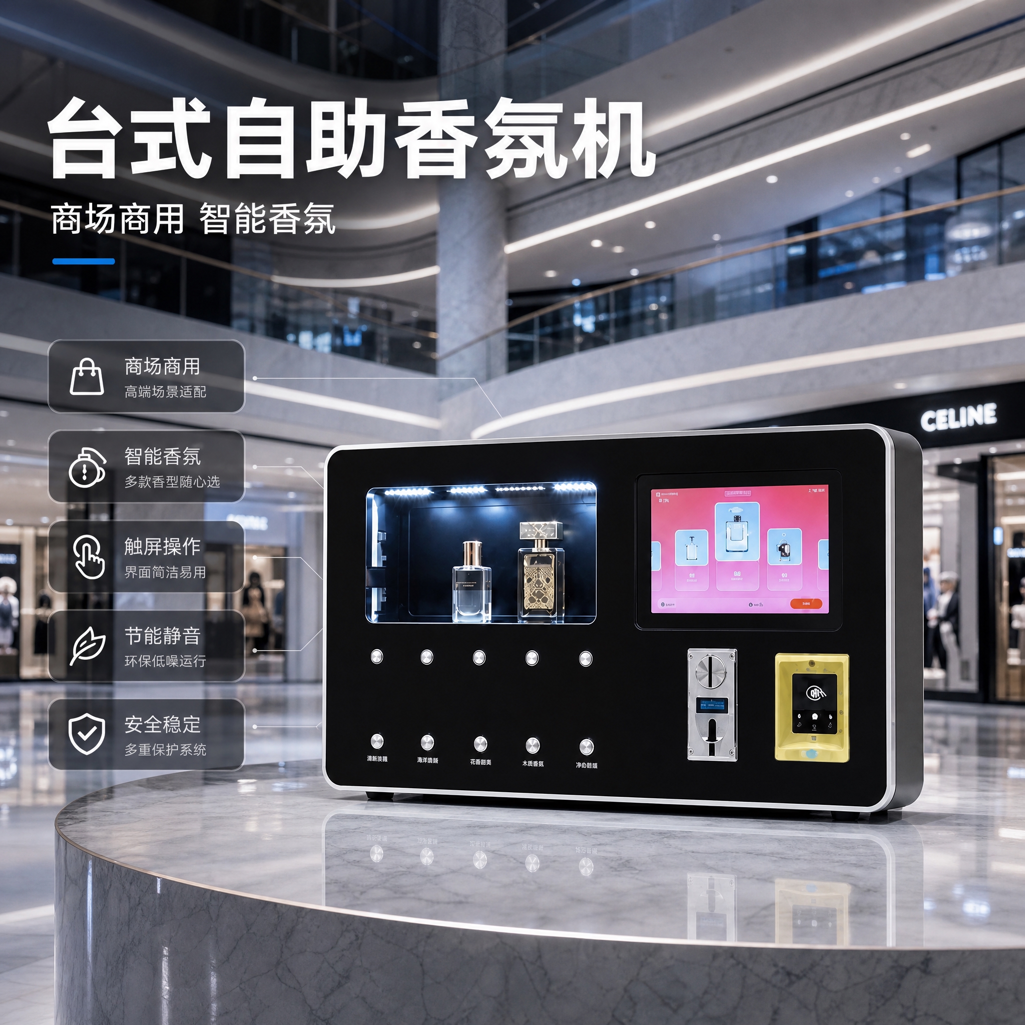 [主图-1] 商品识别/核心利益：高端商场场景产品首图，让用户… - 图片创意预览