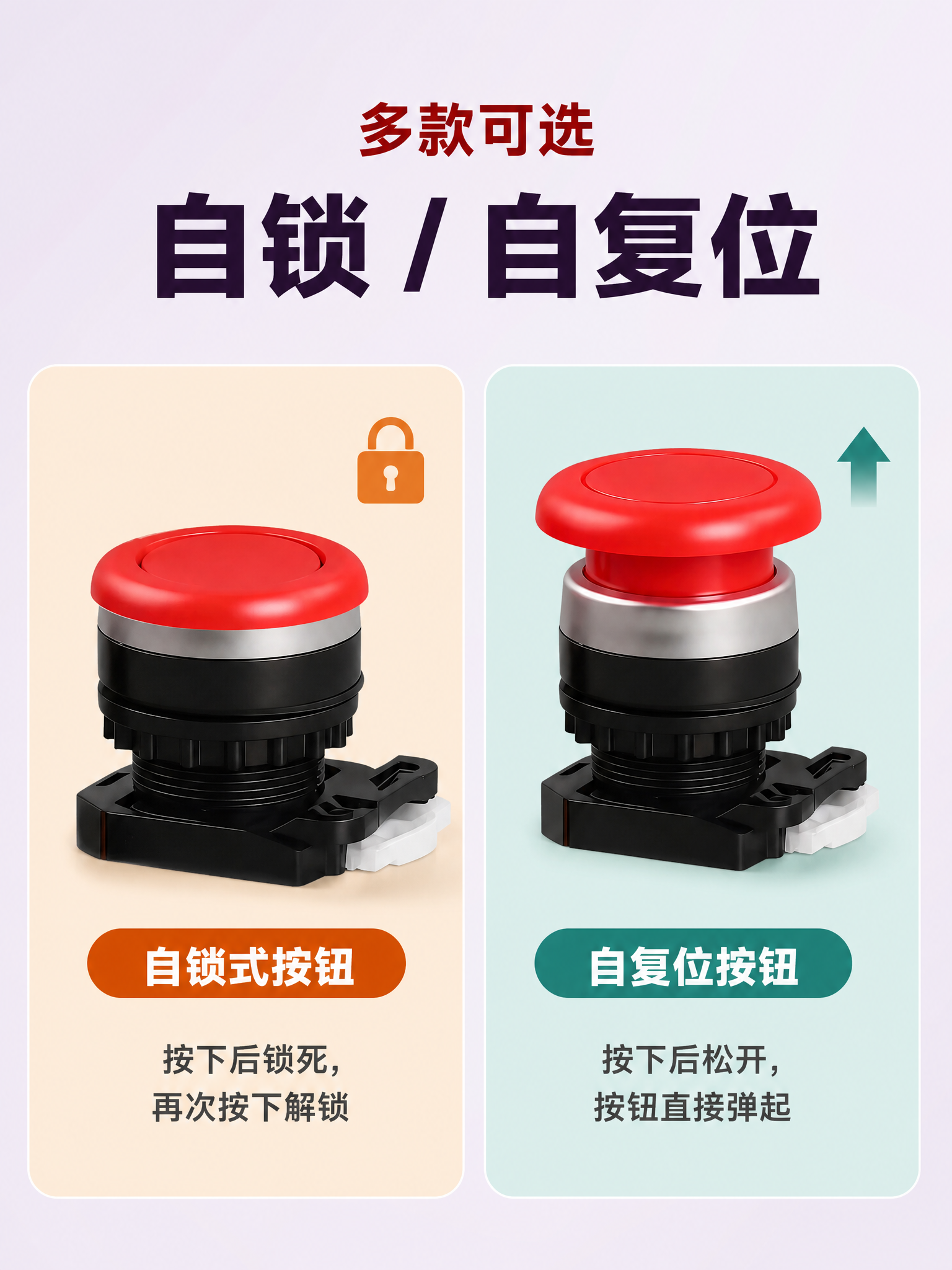 [商品] 使用【图1】两个红色蘑菇头按钮素材；保持红色蘑菇头、… - 图片创意预览