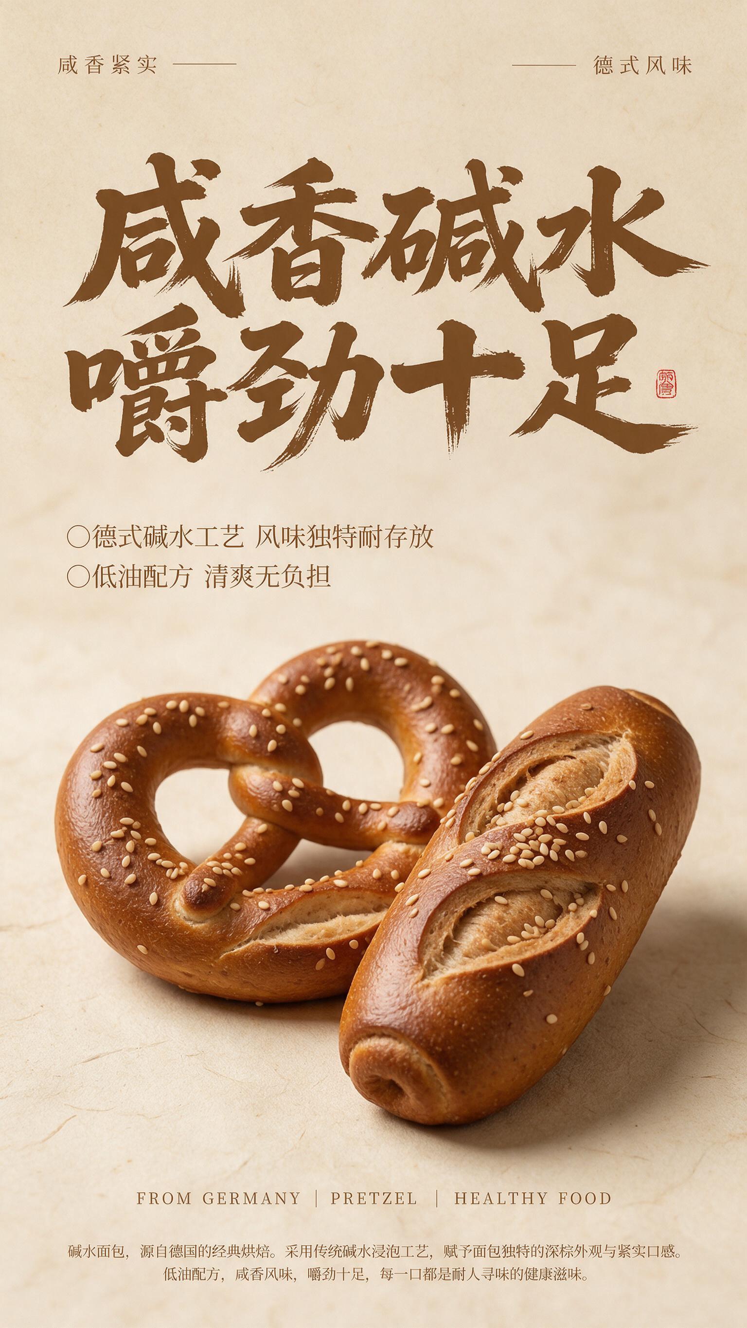 烘焙食品商业静物摄影海报，面包烘焙主题，整体调性质朴治愈、轻国… - 图片创意预览