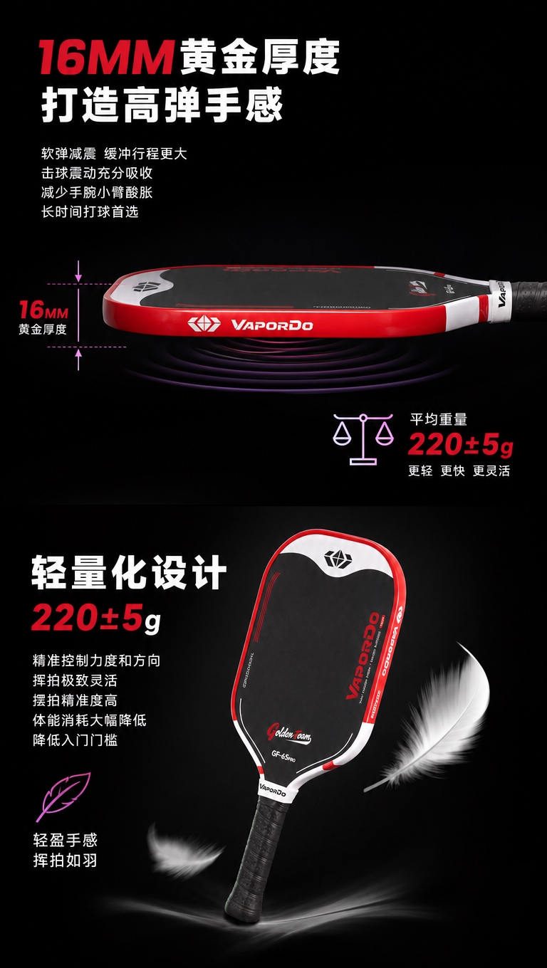 [商品] 使用【图1】红白色匹克球拍；保留球拍结构、比例、Lo… - 图片创意预览