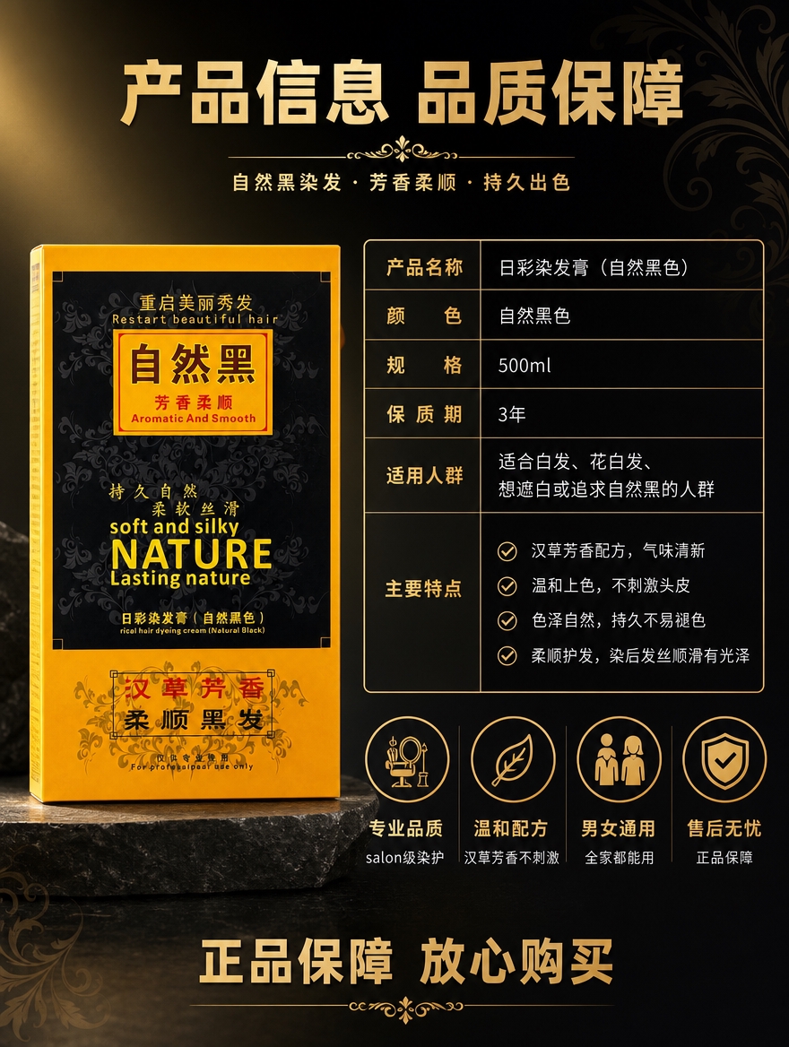 [详情页-7] 产品信息与信任页，规格参数+适用人群+品质保障… - 图片创意预览