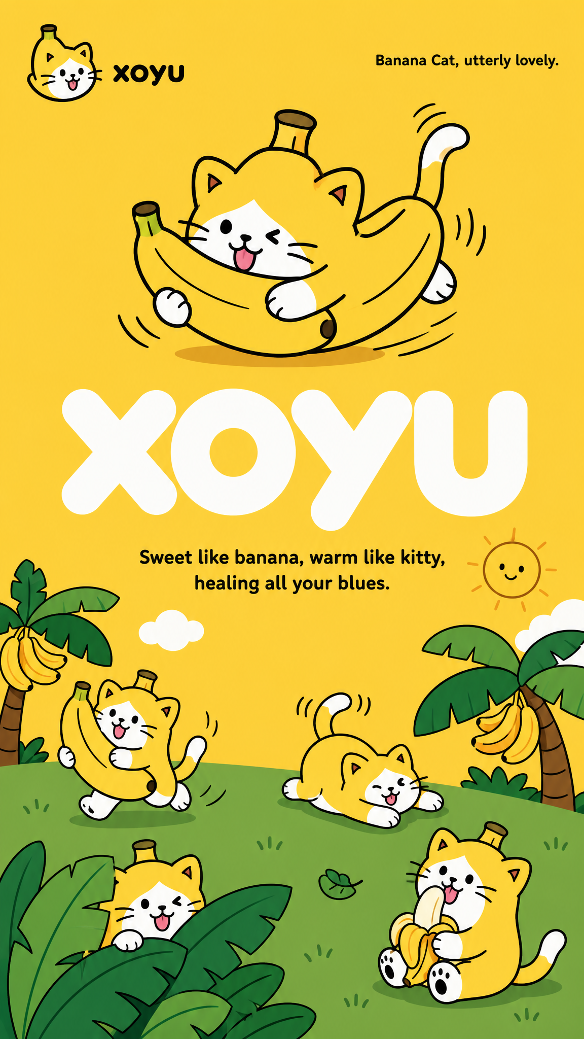竖版品牌IP海报，2D扁平童趣涂鸦插画风格，粗黑色轮廓线，大块… - 图片创意预览