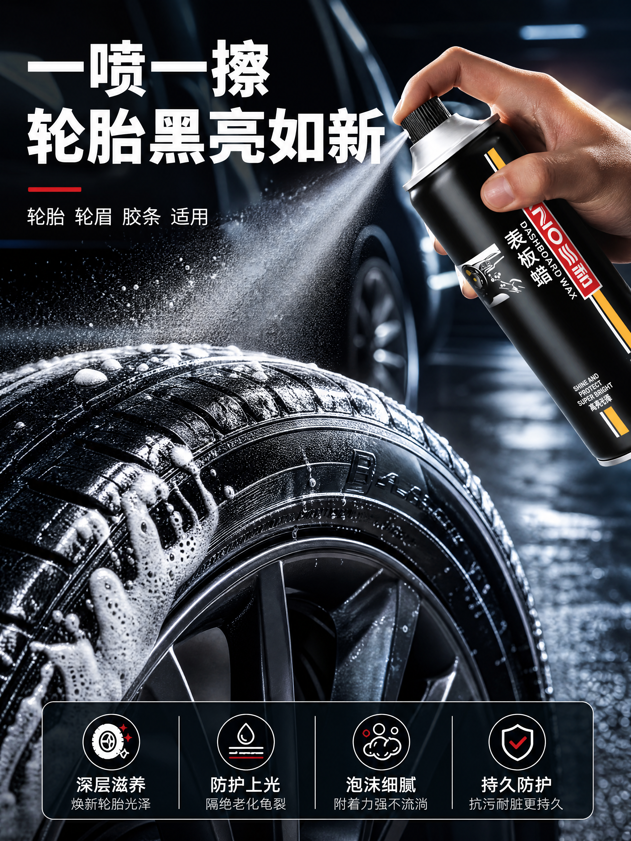 [商品] 使用【图1】SANIO三和高级表板蜡正面瓶身，作为喷… - 图片创意预览