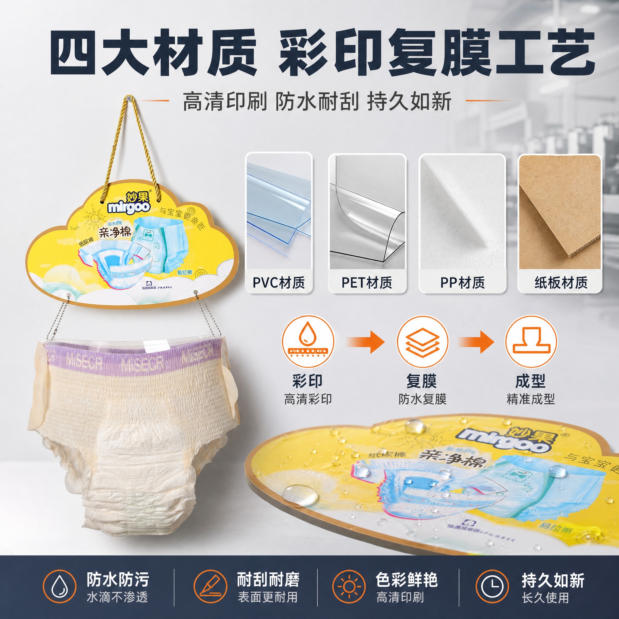 [主图-2] 主题：多材质可选 彩印复膜工艺展示 突出产品工艺… - 图片创意预览