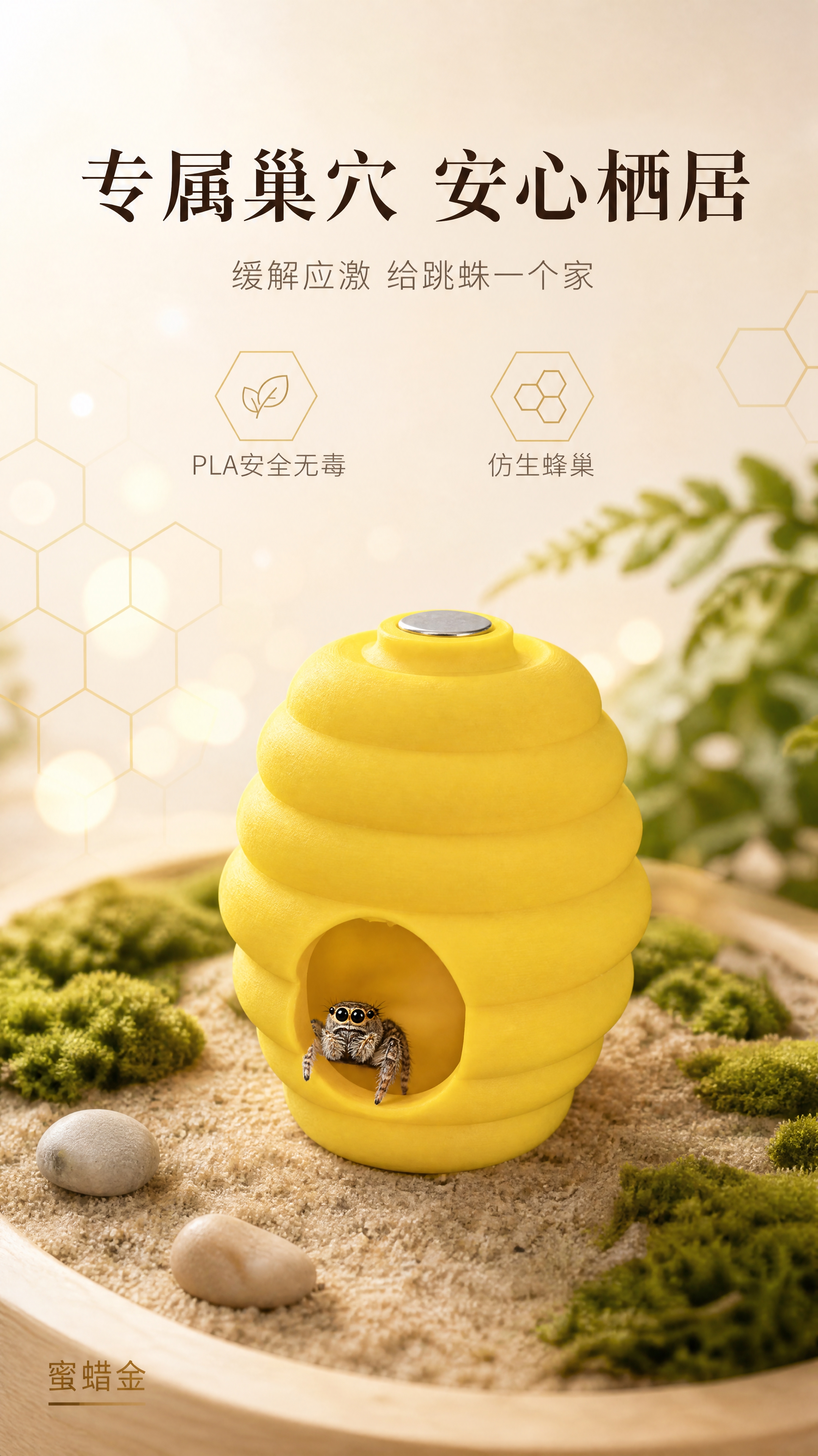 [商品] 使用【图1】亮柠檬黄跳蛛蜂巢躲避屋进行图生图；保留下… - 图片创意预览