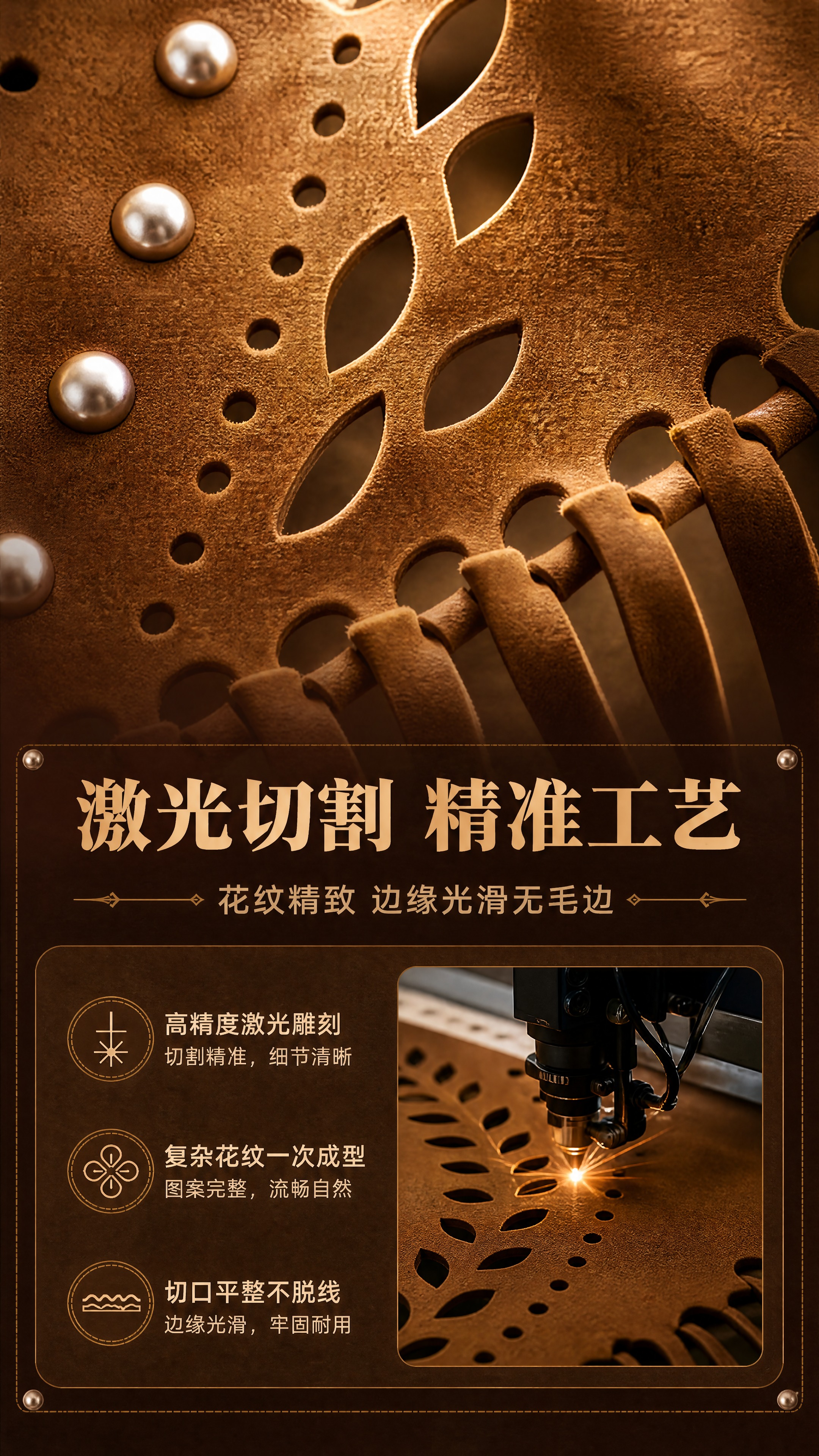 [商品] 使用【图4】【图5】焦糖棕麂皮绒铆钉三角披肩局部细节… - 图片创意预览
