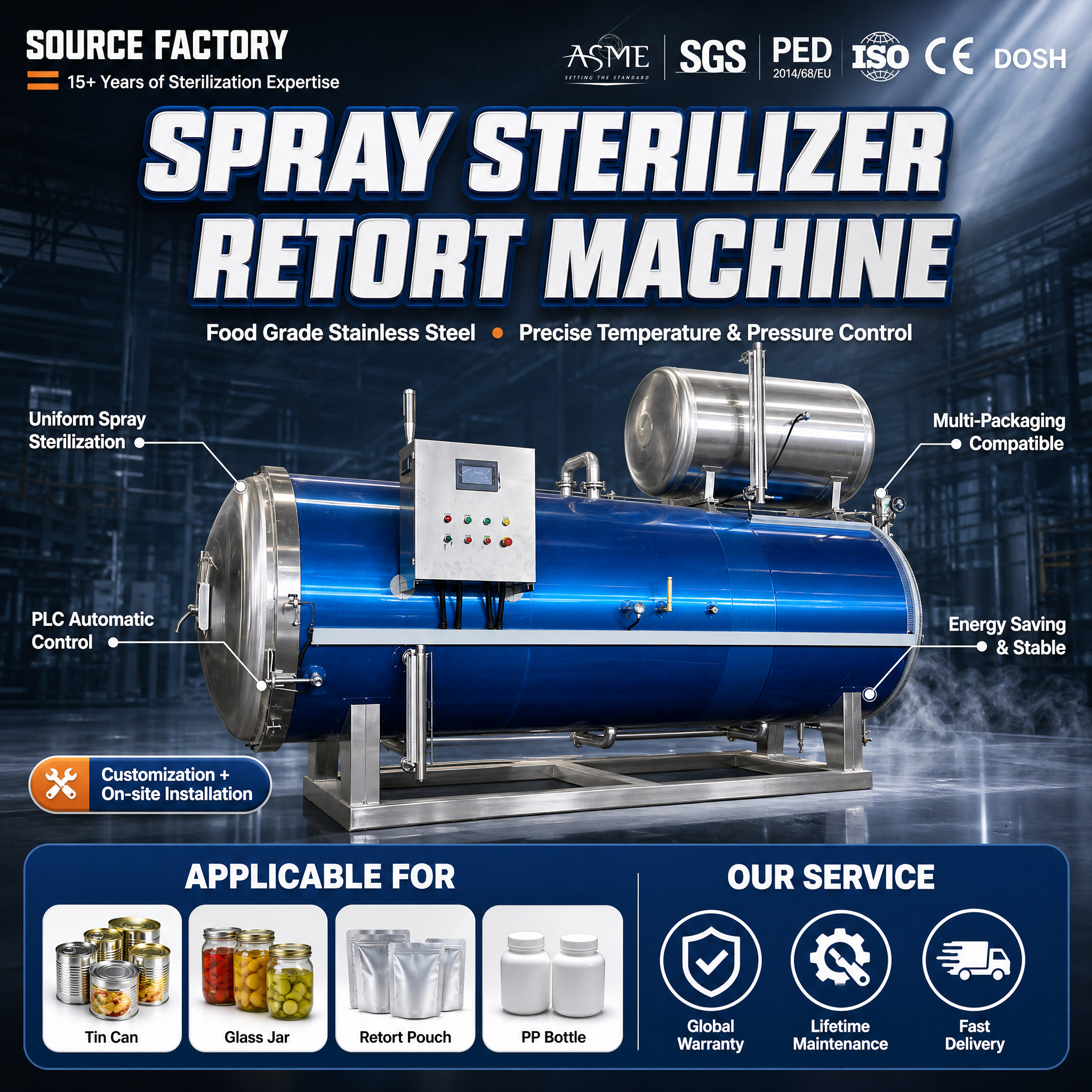 [单张主图] Spray Sterilizer Retort… - 图片创意预览