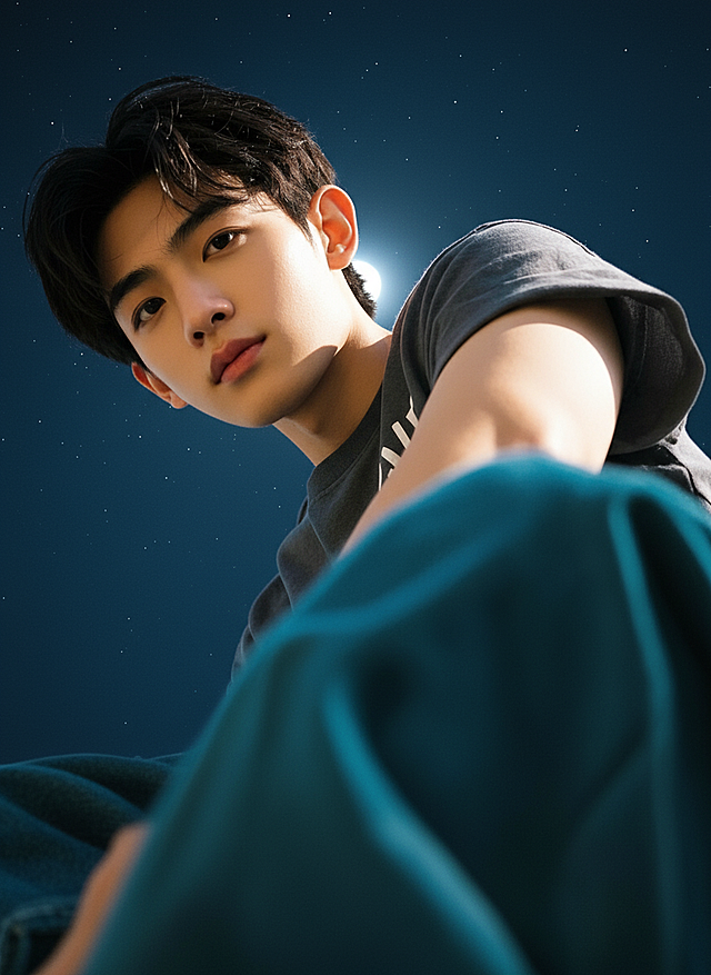 修改一下这张图，环境改成夜晚，自然的光线