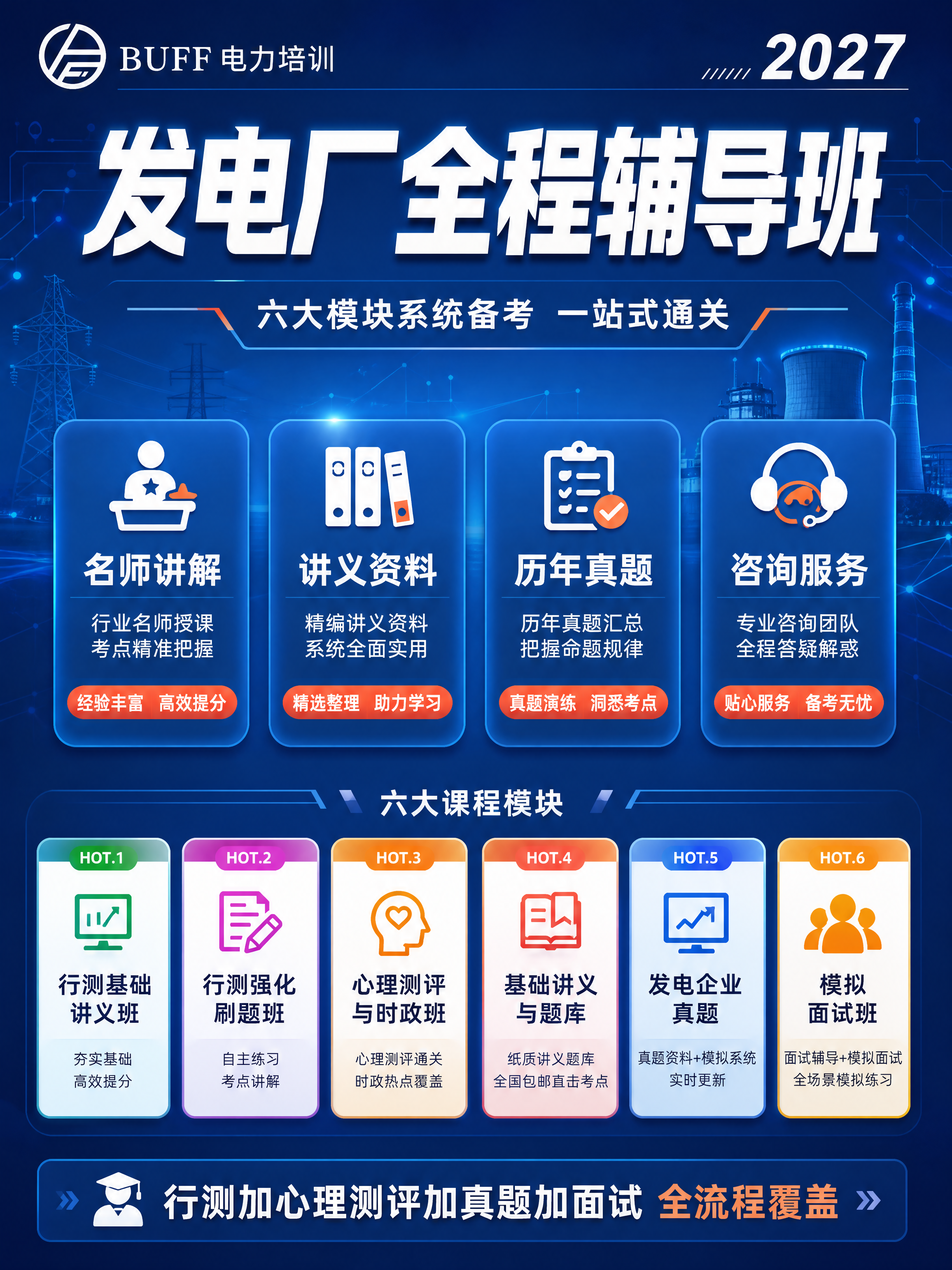 [商品] 使用【图1】发电厂全程辅导班课程信息；保留BUFF电… - 图片创意预览