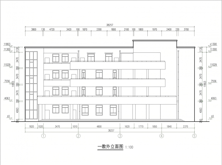 将图纸周围环绕的所有绿色尺寸标注线条和数字也全部修改为黑色，保留白色背景，保持图纸原有内容和布局不变预览效果