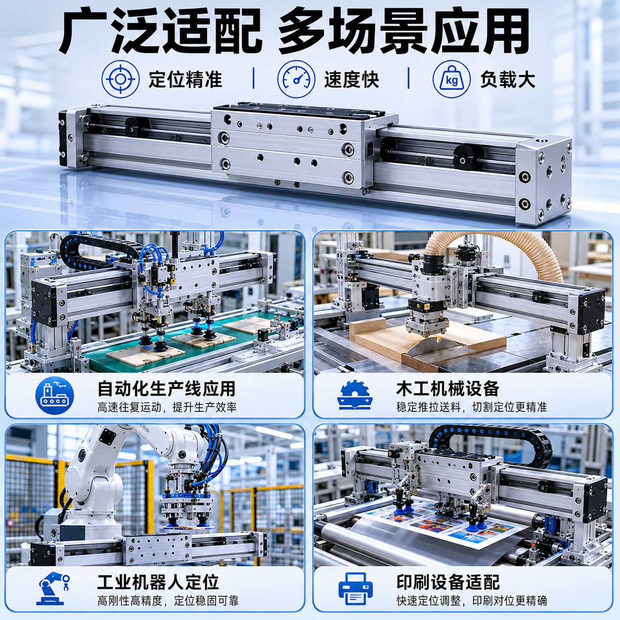 [主图-4] 高速机械式导轨无杆气缸OSP适用场景展示 [氛围… - 图片创意预览