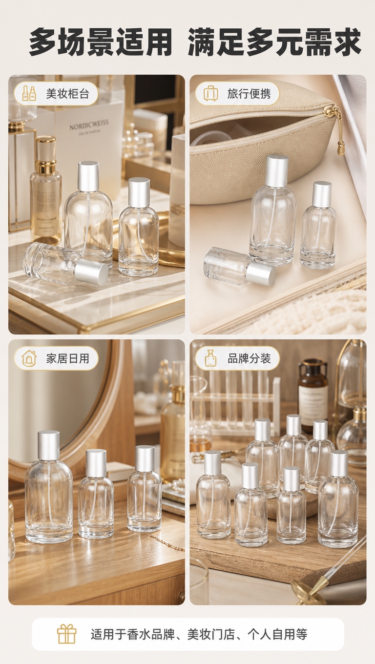 [商品] 使用【图5】【图6】【图7】三款香水瓶场景图作为场景… - 图片创意预览
