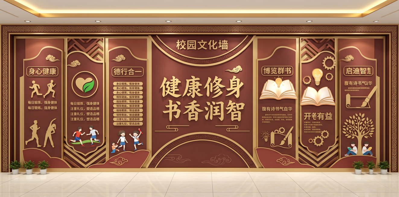 设计文化墙方案(1)预览效果