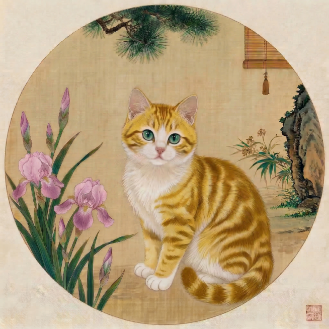 鸢尾花的颜色改粉紫色预览效果