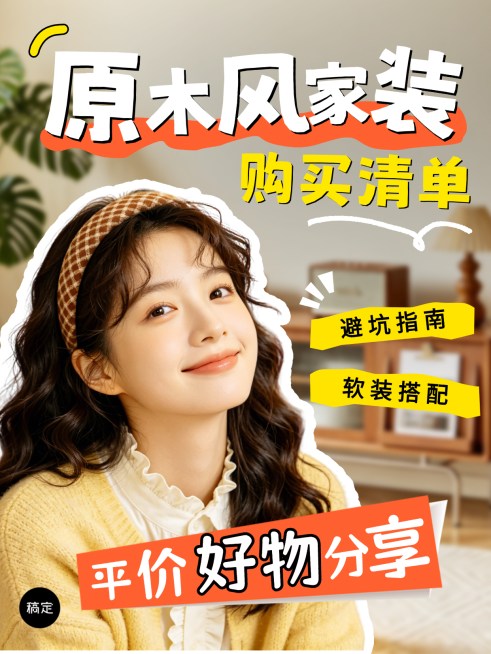 家居装修好物分享种草小红书封面预览效果