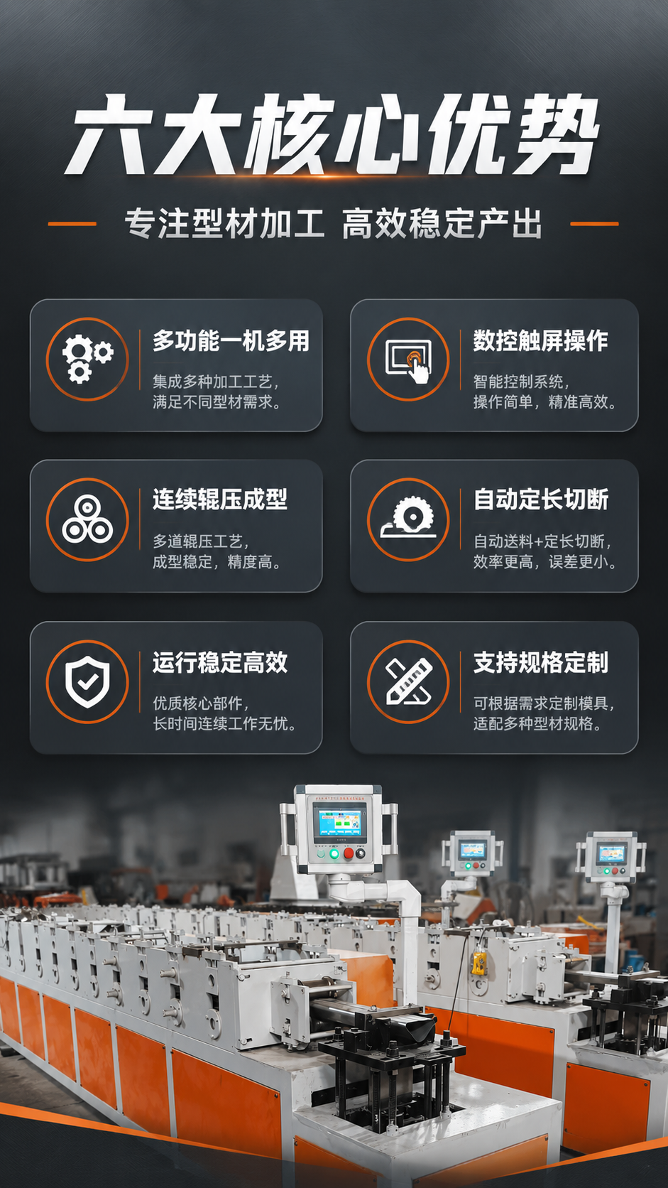 [商品] 使用【图1】多功能型材加工机局部；保留数控操作屏、辊… - 图片创意预览