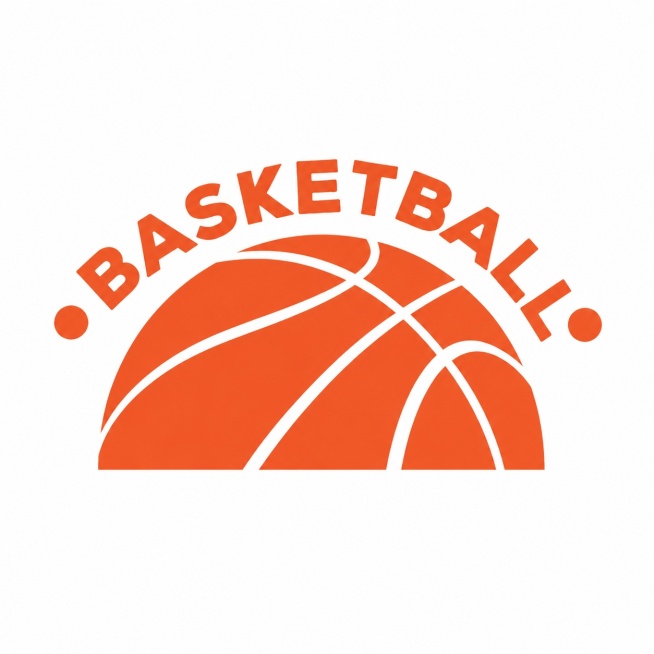 去除图片上的所有水印，保留原有的橙色篮球和BASKETBALL文字设计，保持纯白色背景不变，不改变原图案和文字样式预览效果