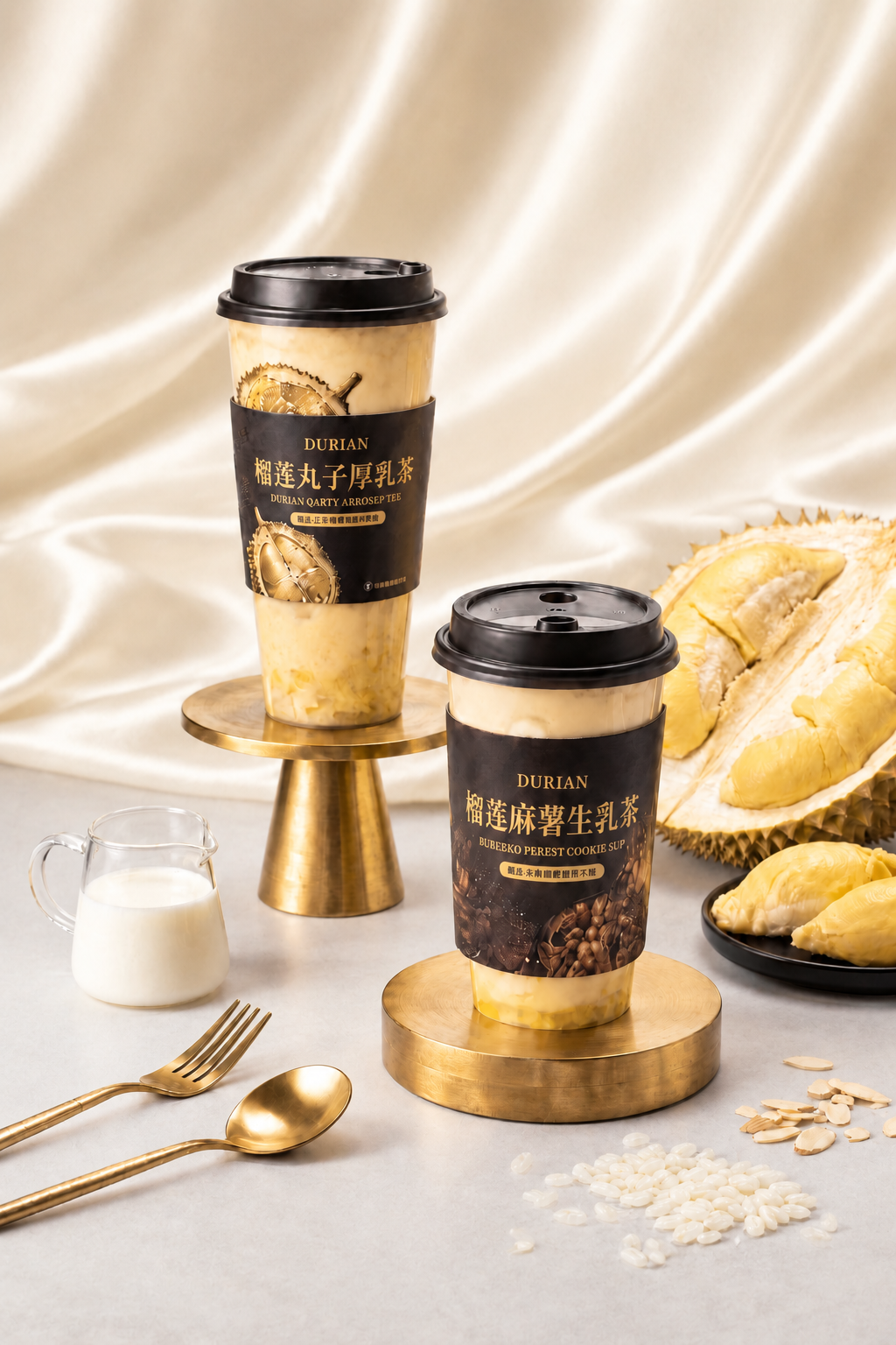 将背景替换为高级质感的米白色丝绸，带有细腻柔和的丝绸纹理与自然… - 图片创意预览