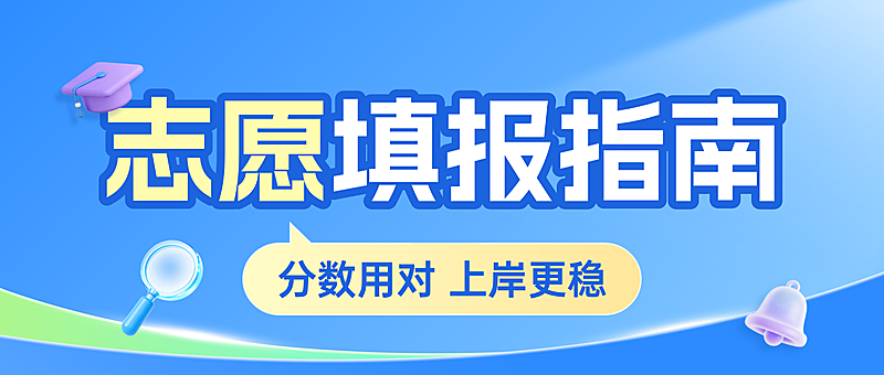 高考志愿填报指南公众号首图封面