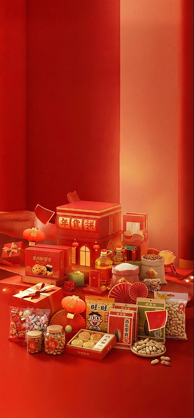 去掉图上的锅，换成百货零食