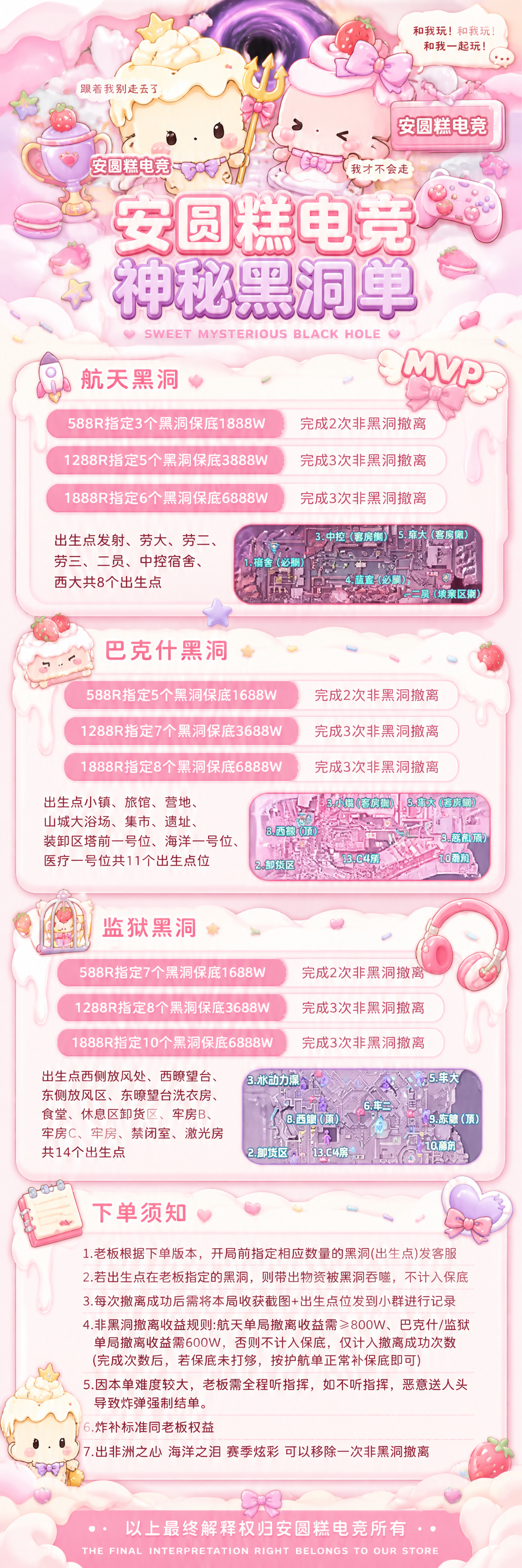将两张参考图合并为一张完整长图，整体改为安圆糕电竞甜系风格，粉… - 图片创意预览