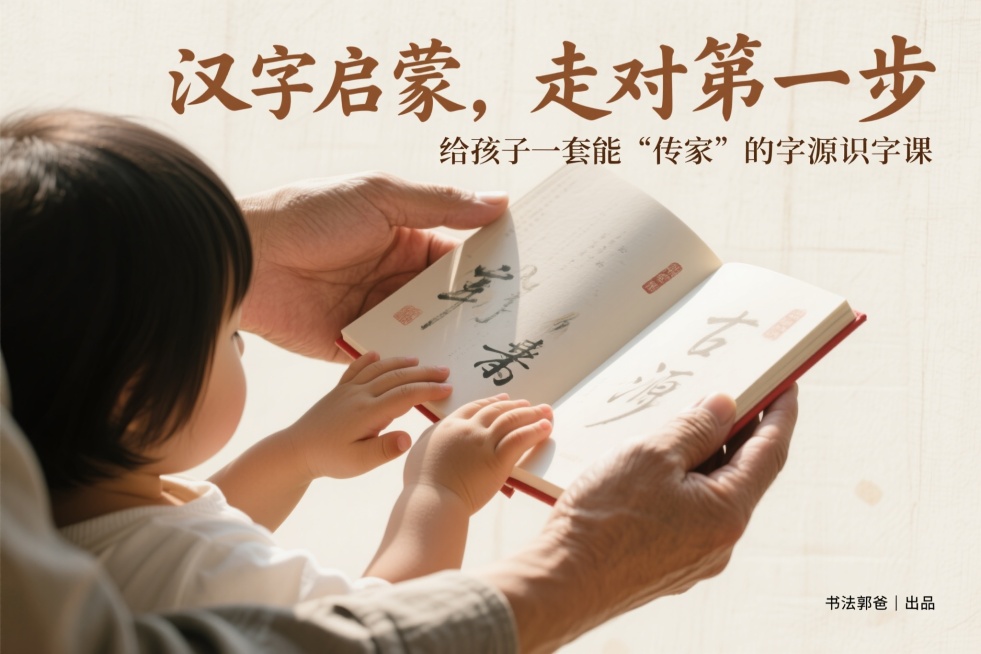 特写封面海报，画面主体是一只肤色健康、带有岁月痕迹的父亲的宽厚大手，与一只白皙、稚嫩且充满好奇心的孩子的小手，他们小心翼翼地、充满爱意地捧着一本摊开的、设计古朴典雅的精美绘本，绘本内页有隐约可见的中国预览效果