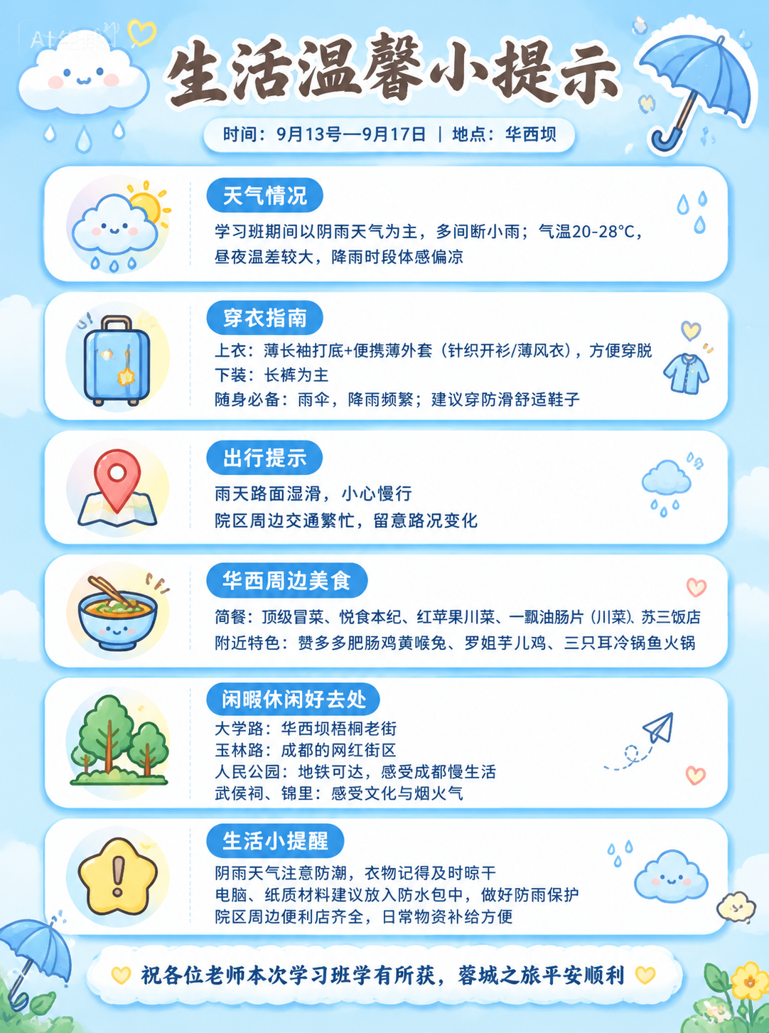 参考原图的版式骨架和信息结构，将整体风格改为可爱治愈风，背景改… - 图片创意预览