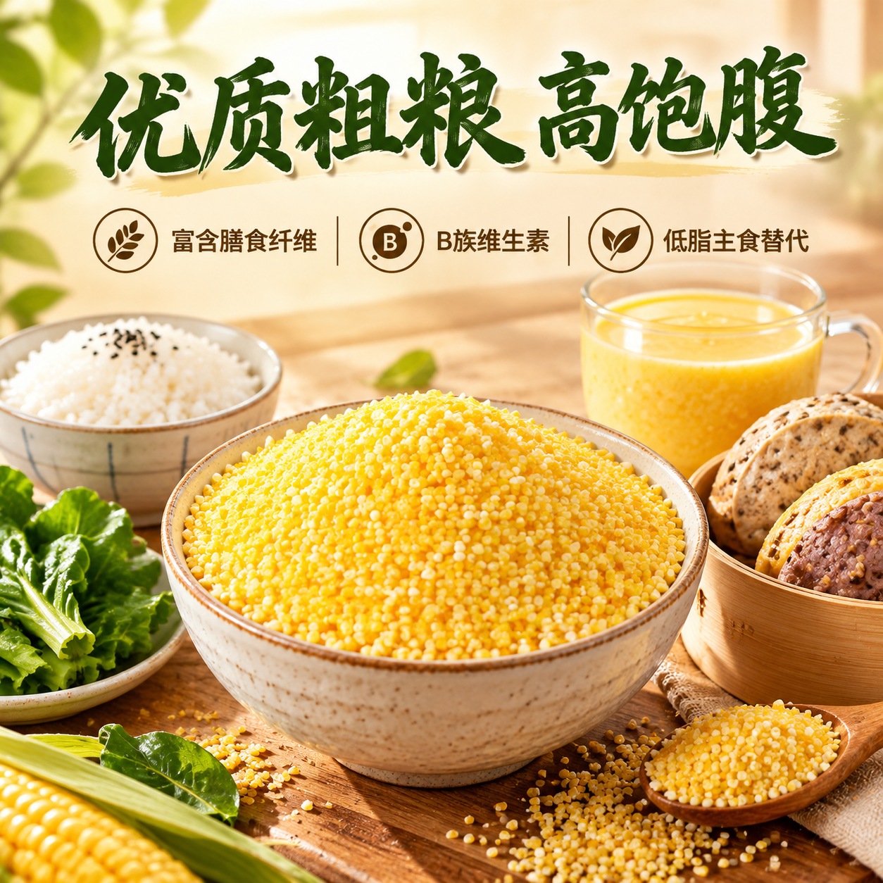 [主图-4] 营养卖点 优质粗粮 膳食纤维 健康膳食。 [统一… - 图片创意预览