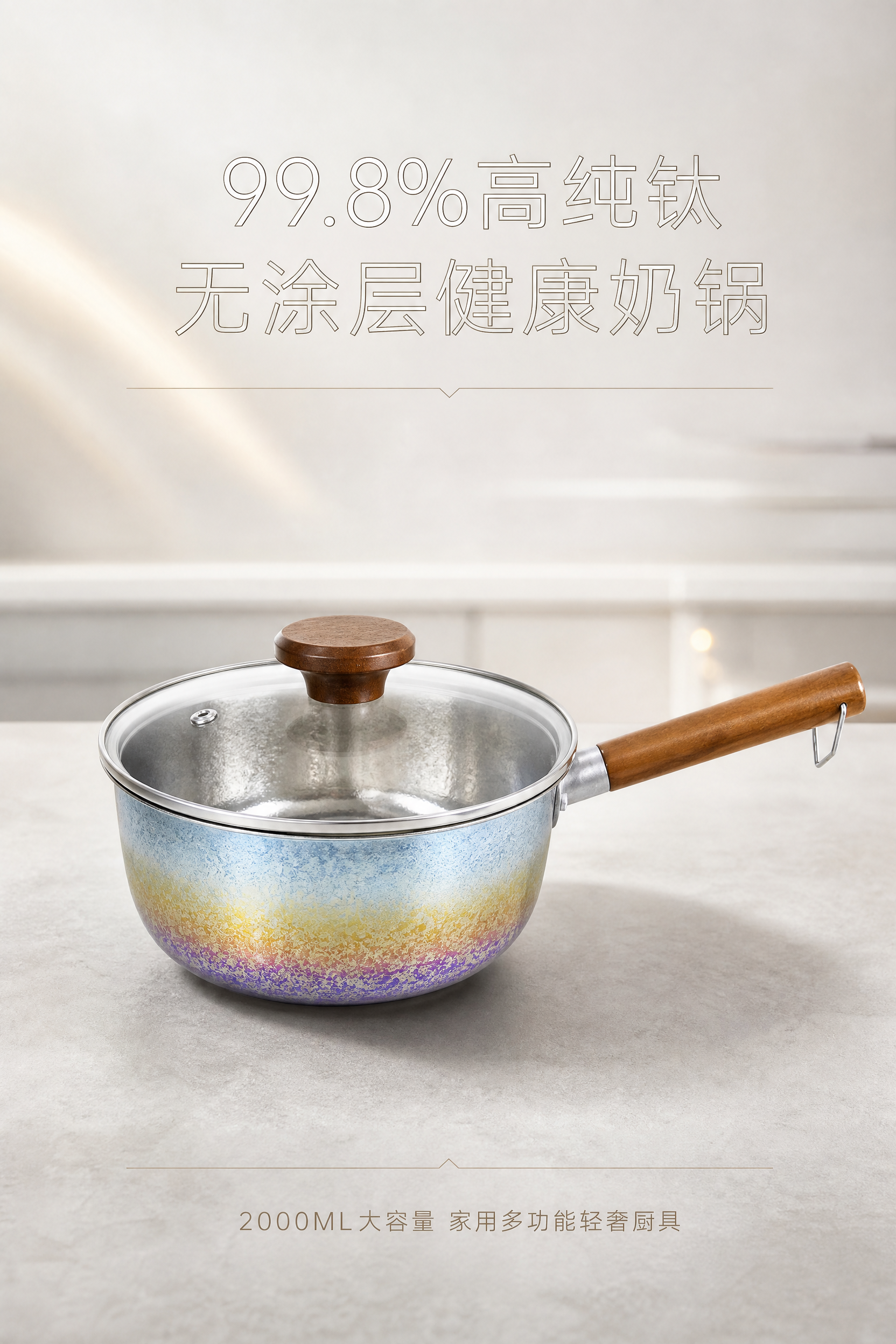 [商品] 使用【图1】幻彩冰花奶锅；保留锅身幻彩冰花肌理（蓝-… - 图片创意预览