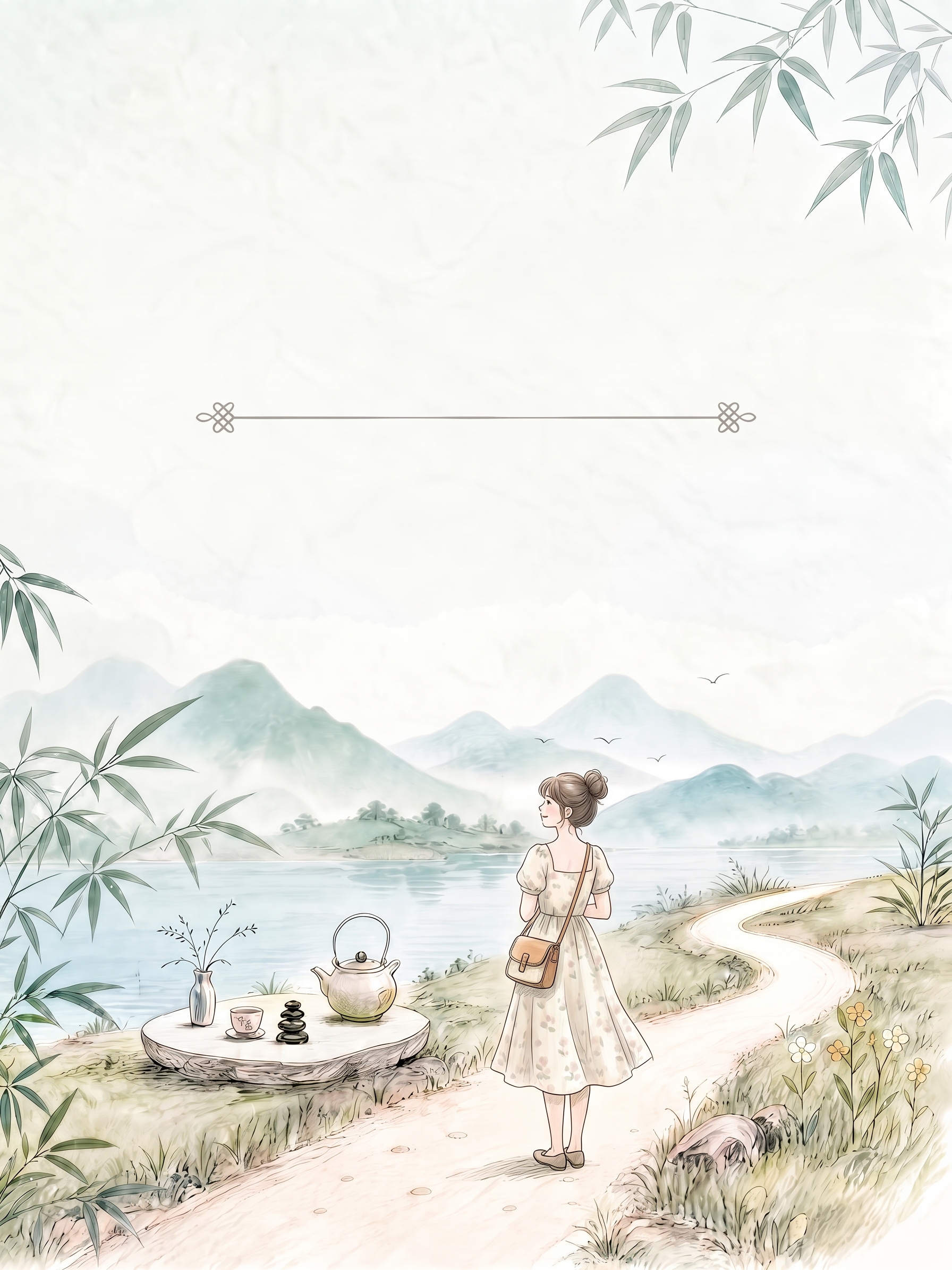 1 分割线太靠上，往下一点在正中间附近，2换一个女孩穿一条连衣… - 图片创意预览
