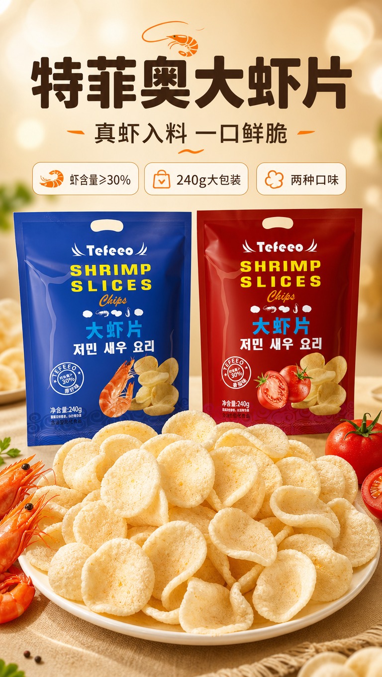 [商品] 使用【图4】蓝色原虾味包装、【图5】红色番茄味包装、… - 图片创意预览