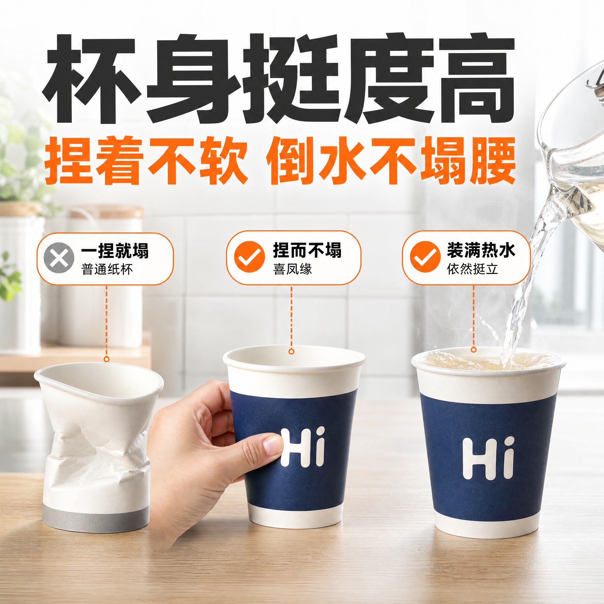 [主图-3] 主题：杯身挺度高 捏着不软 倒水不塌腰 品质证明… - 图片创意预览