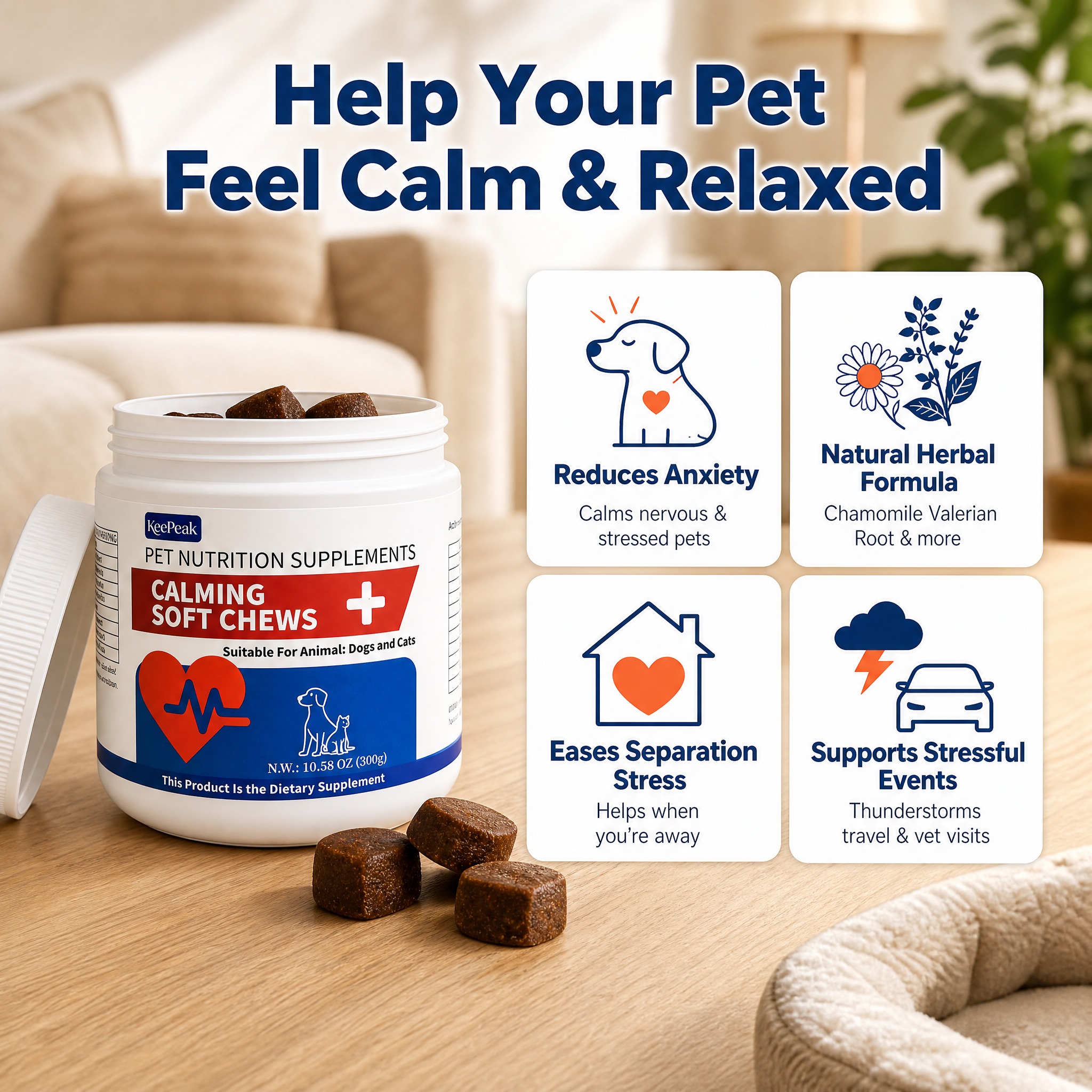 [主图-2] KeePeak Calming Soft Che… - 图片创意预览