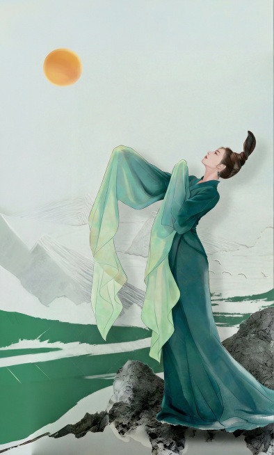 把左上角这个太阳缩小一点，只战左上角的一小部分即可预览效果